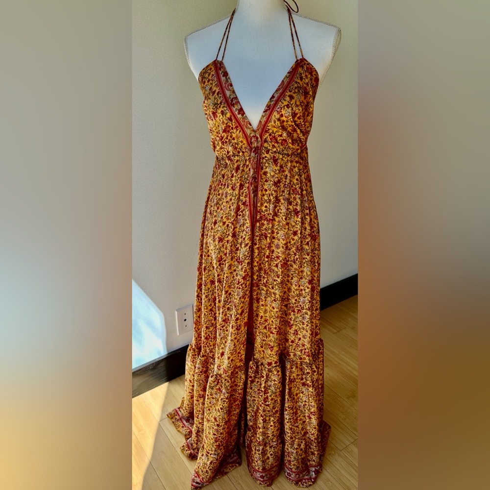 Boho Floral Halter Maxi Dress, NWT - Picture 8 of 8